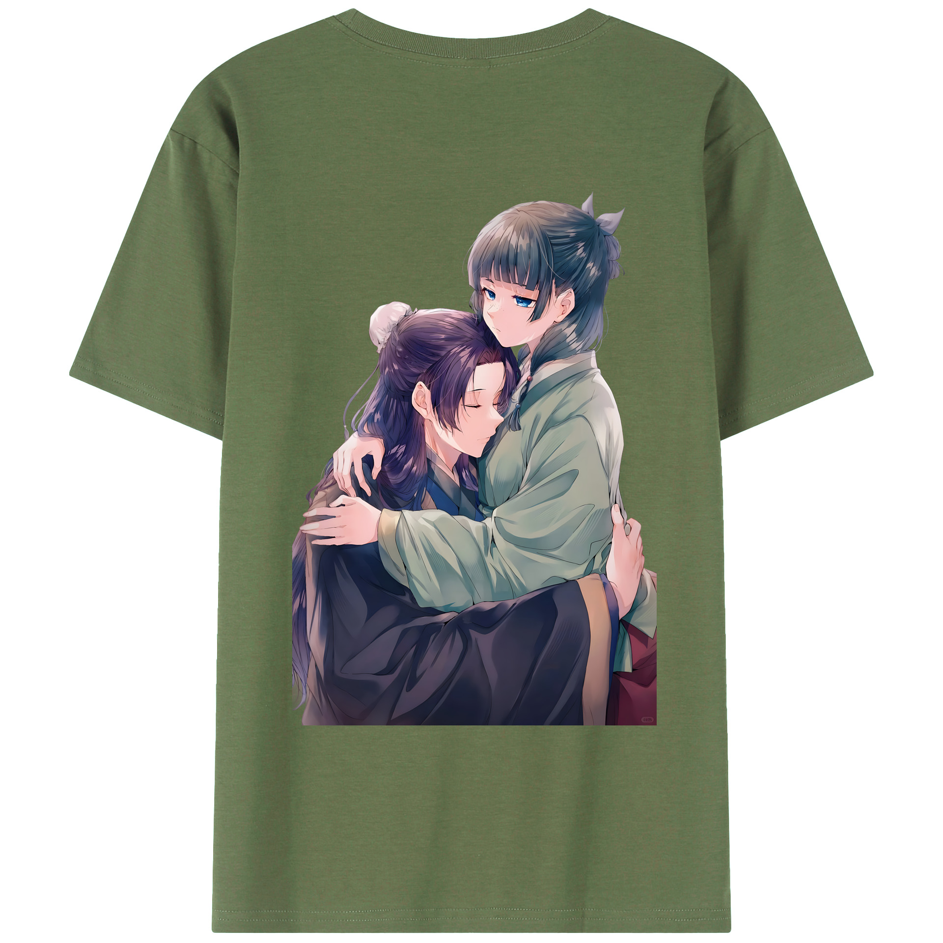 （画像用） 薬屋のひとりごと The Apothecary Diaries 綿100％ メンズ半袖Tシャツ（バックプリント） 通気性